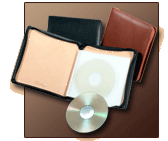 black and brown cd case