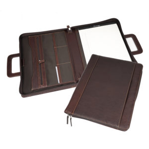 Zippered Portfolio with Handles